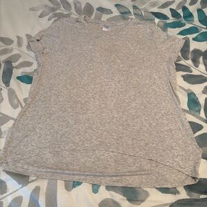 Athleta Women's Gray Capped Sleeve T-Shirt